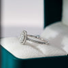 0.68ct Natural Brilliant Diamond 18K Gold Oval Engagement Ring - 10US03